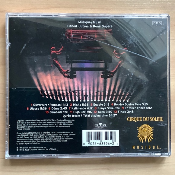 Music CD Cirque du Soleil Mystere Live in Las Vegas - Picture 2 of 5